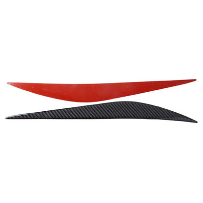 2 x Carbon Fiber Headlight Eyebrow Eyelid Covers for BMW 3 Series (2013-2017)
