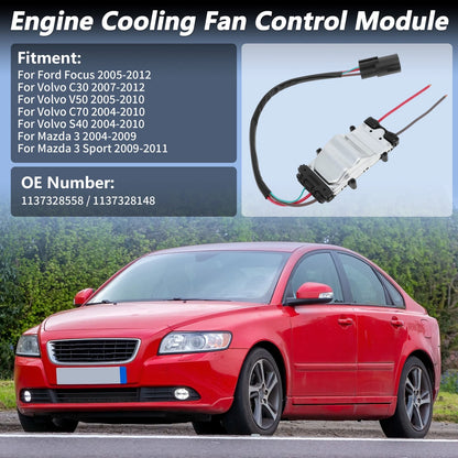 Engine Cooling Fan Control Module for Ford, Mazda, Volvo (2000-2023)
