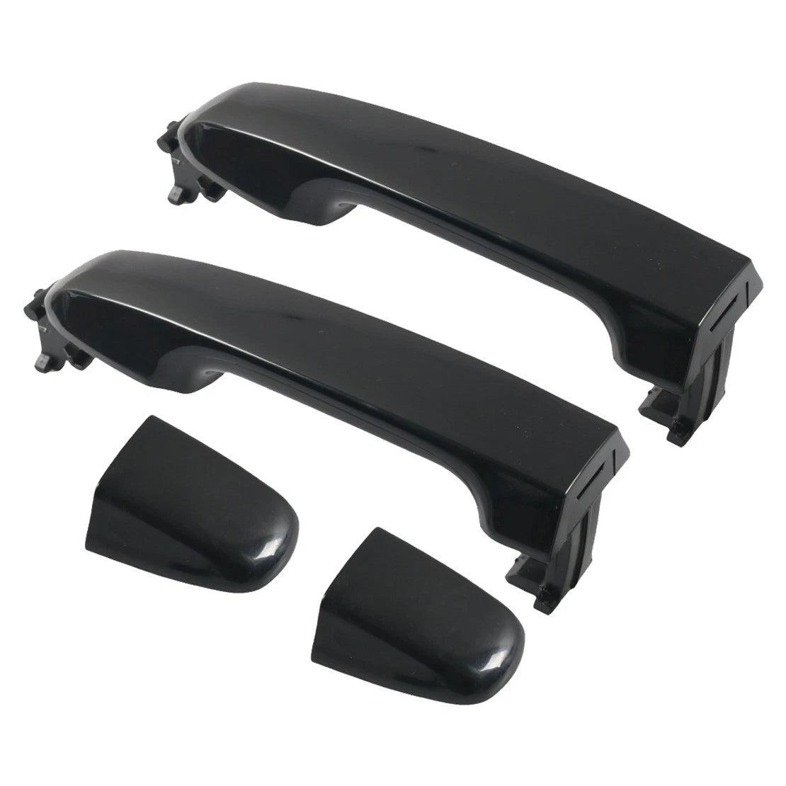Black Rear Left & Right Outside Door Handles for Toyota Camry (2012-2017)