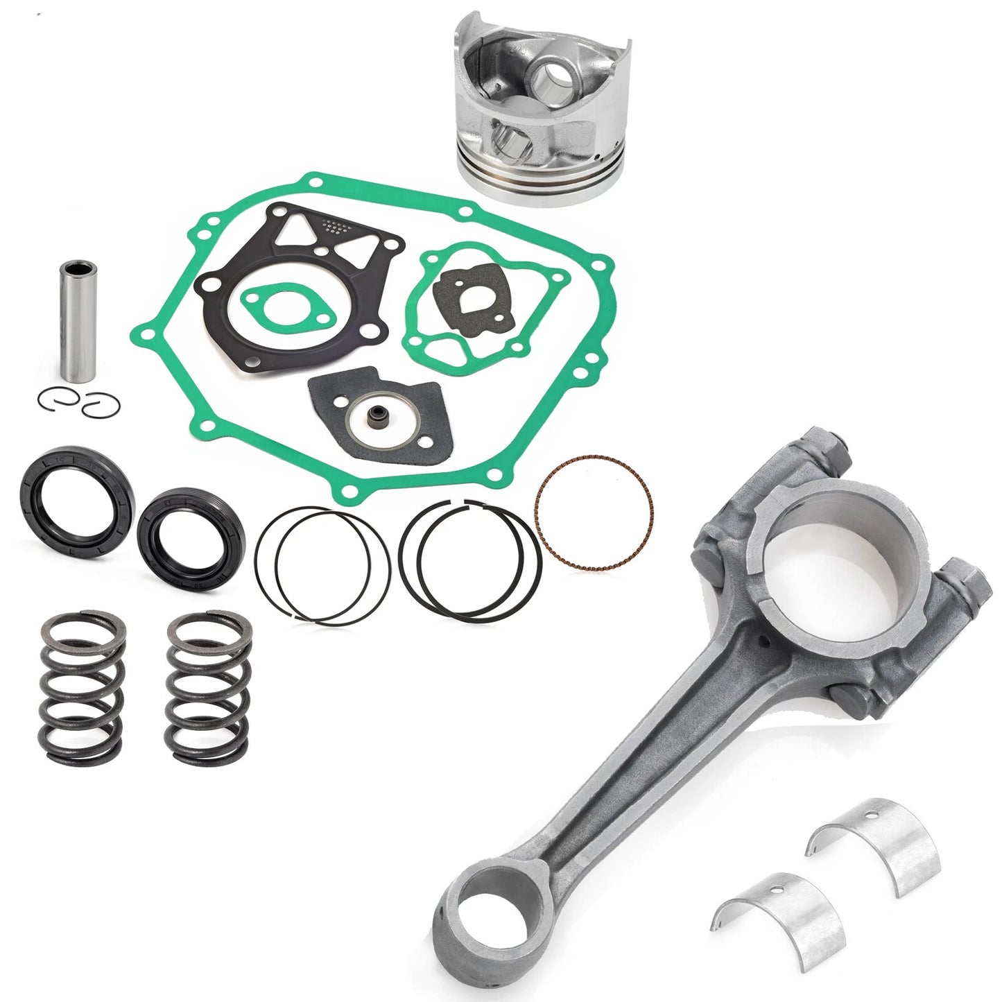 25mm O.S Piston Gasket Rebuild Kit Connecting Rod for YAMAHA G14 (1995–1996)