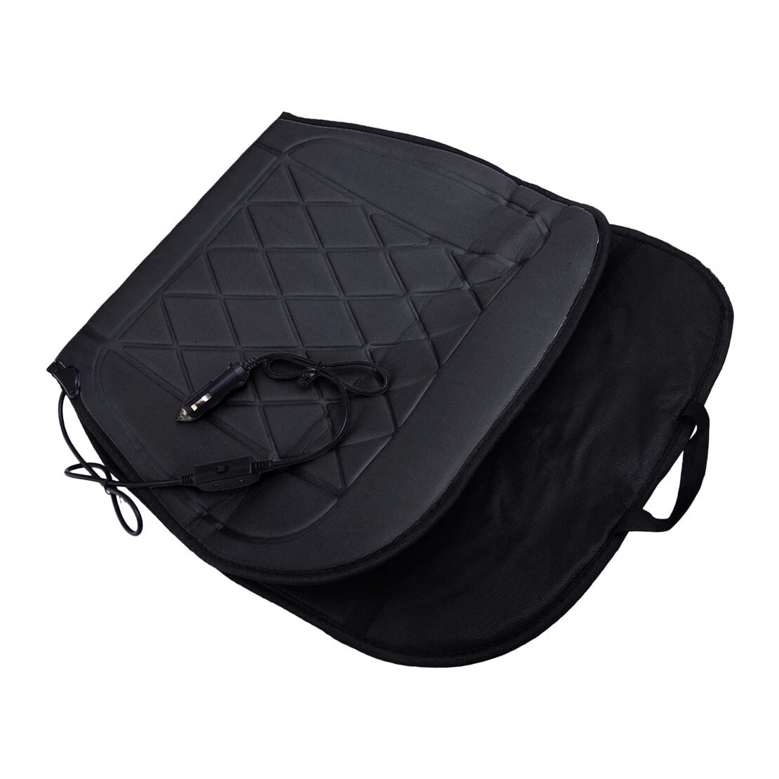 Black Heated Seat Cushion Pad for Car RV