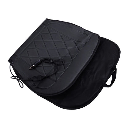 Black Heated Seat Cushion Pad for Car RV