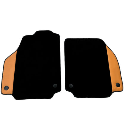 Beige Nappa Leather Floor Mats for Ferrari F8 Tributo (2020-2023)