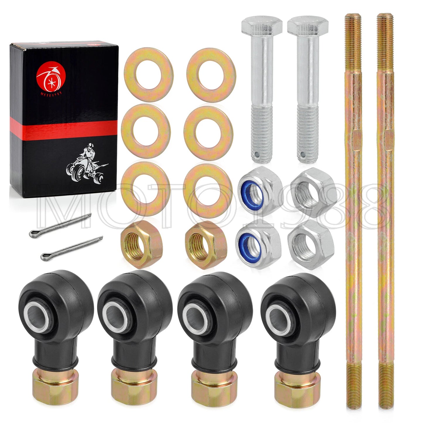 2x Left and Right Tie Rod Set 290mm for Polaris Sportsman 335 400 500 600 700 (2006–2014)