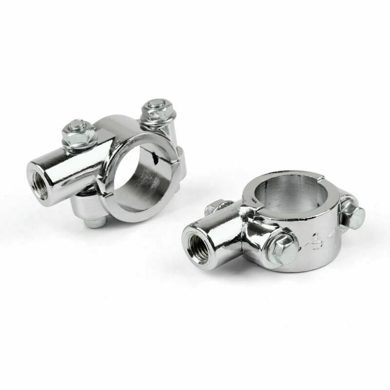 2 x Mirror Clamp Holder for Dalter 25mm Handlebar M10 Motorcycle