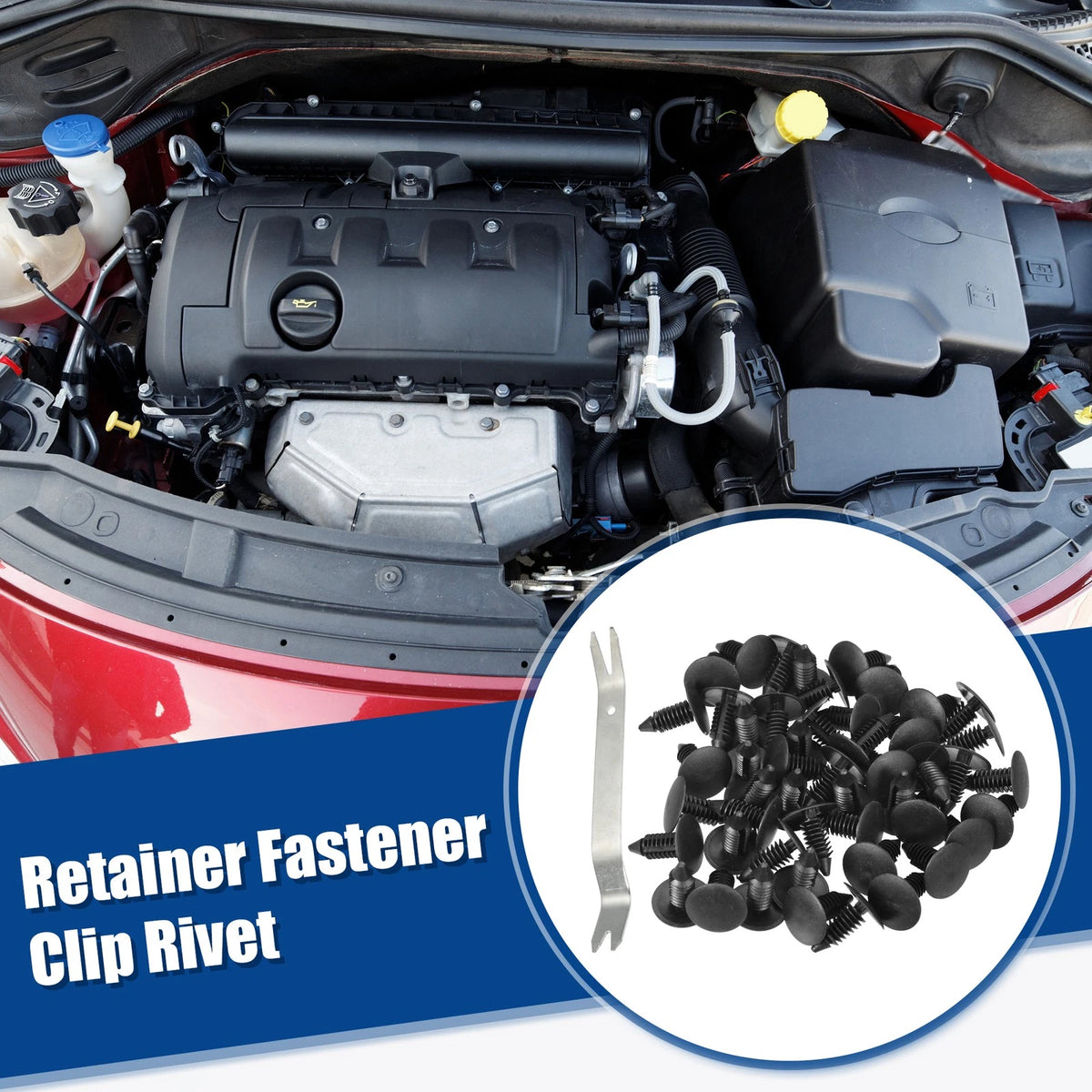 50 Pcs Car Fasteners Buckle Ceiling Trim for Dodge Toyota Jeep