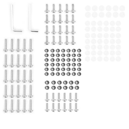 158 Piece Silver Aluminium Fairing Screw Trim Bolts Set for F2