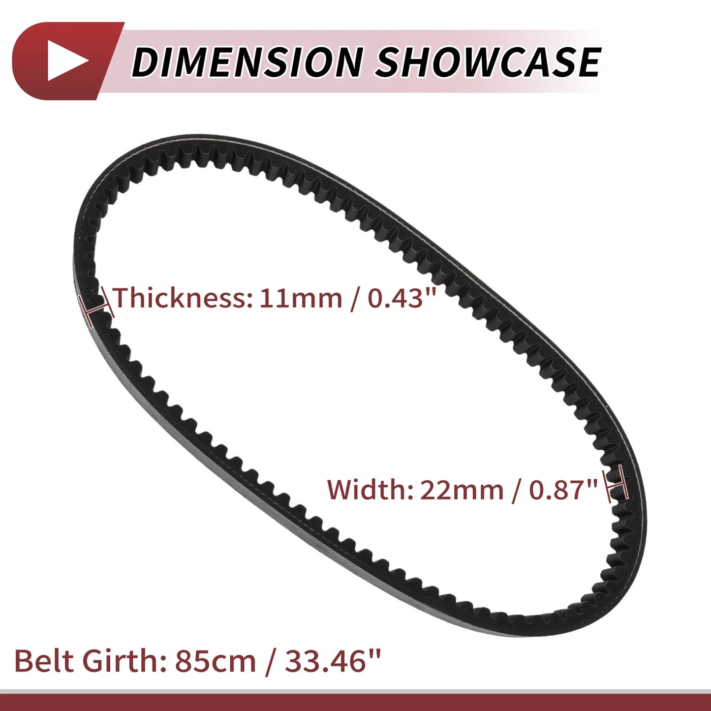 Drive Belt V-Belt for Honda CH250 Elite Motorcycle (1985-1990)