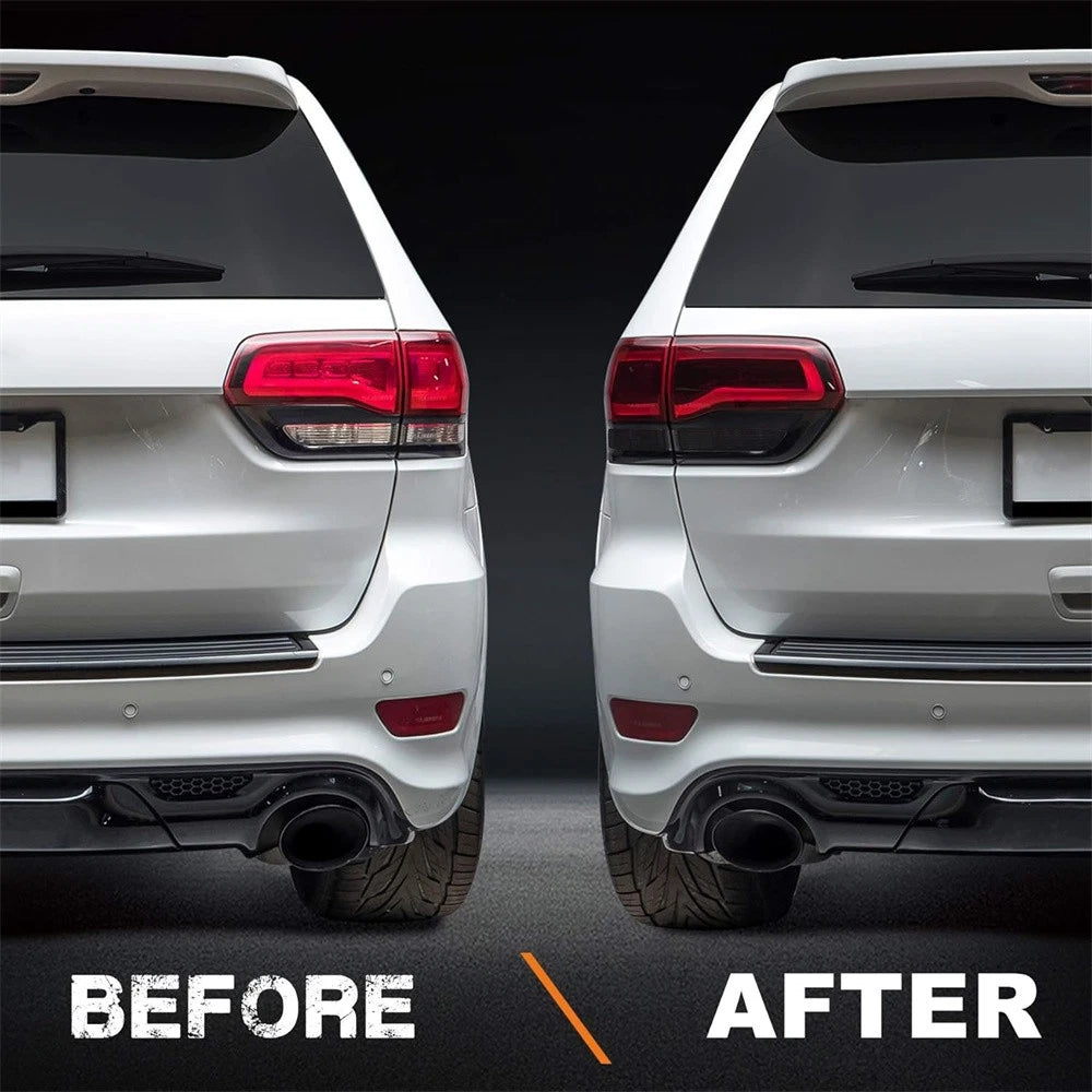 8x Smoke Rear Tail Light Tint Film for Jeep Grand Cherokee (2014-2021)