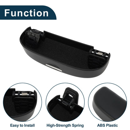 Sunglasses Case for Volkswagen T-Roc 2017-2024 ABS Black 1 Set