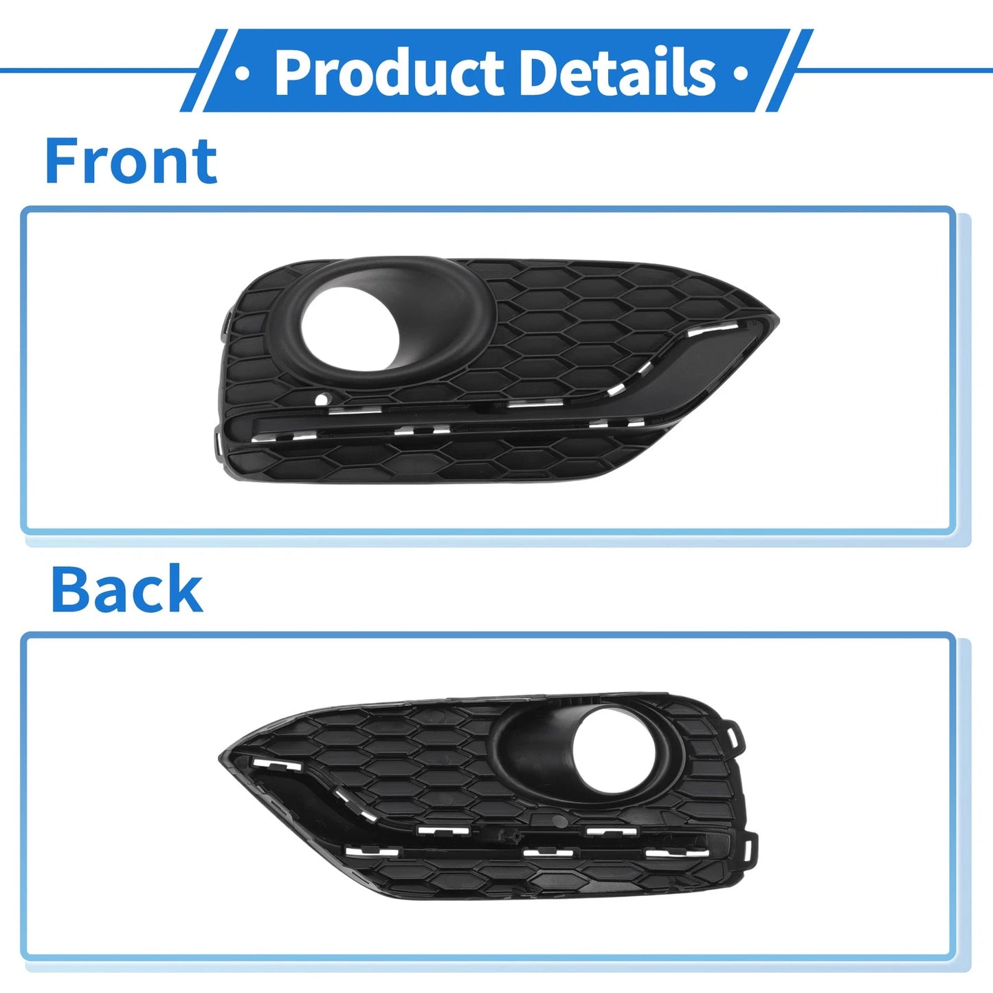 Front Right Fog Light Grill for Honda Accord Crosstour (2014-2016)