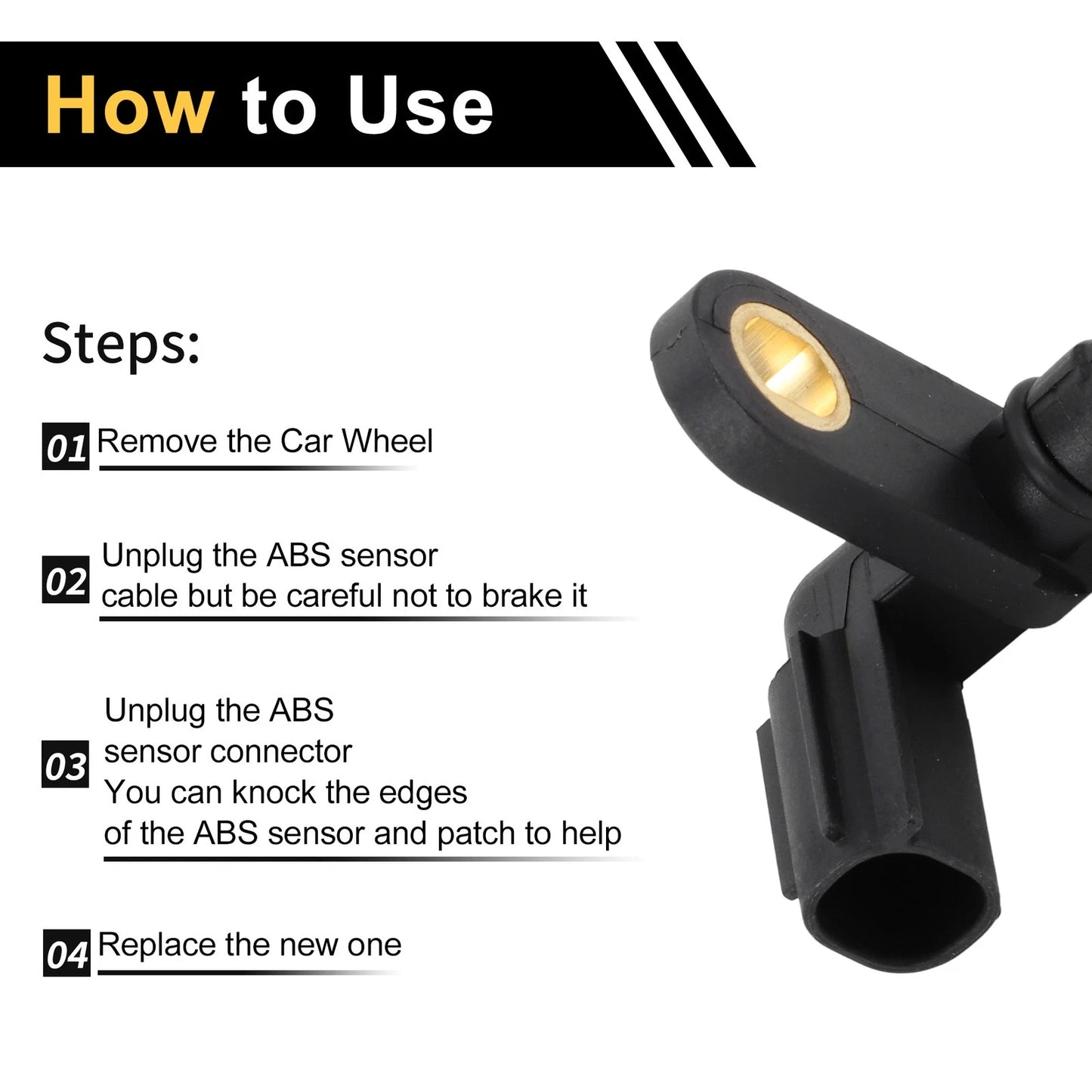 ABS Wheel Speed Sensor for Toyota Tundra (2007-2017) 1 Pc Front Left