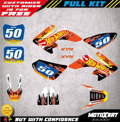 Custom Graphics Kit BLAZE STYLE for Honda CRF 50 (2004-2025) Decals