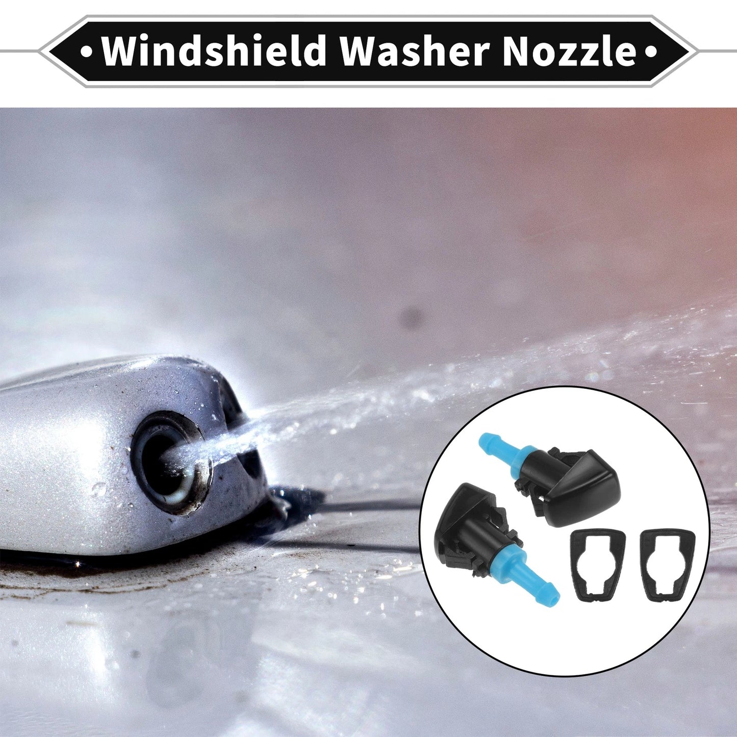 Front Windshield Washer Nozzles for Kia Borrego (2008-2012)