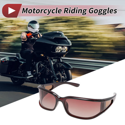 1 Pc Motorcycle Riding Goggles Brown Lens Brown Frame for Cycling Sunglasses