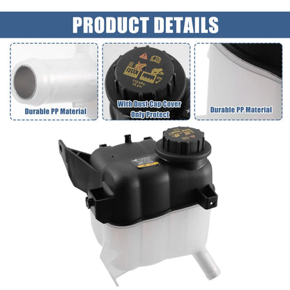 Coolant Radiator Reservoir Tank with Cap for Ford Explorer (2016-2018)