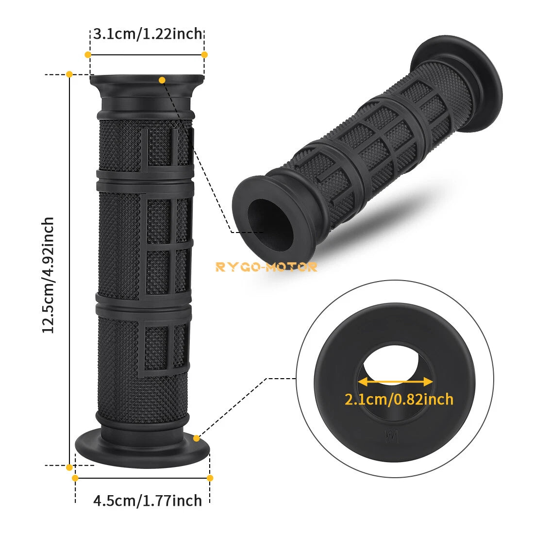 2 x Handlebar Grips for Can-Am Outlander 1000R 850 800 700 650 570