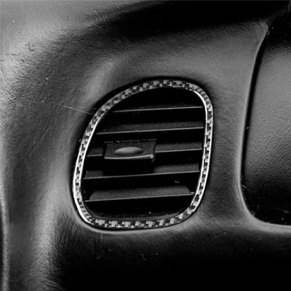 Carbon Fiber Dash Air Vent Cover Trim for Chevrolet Corvette C5 (1997-2004)