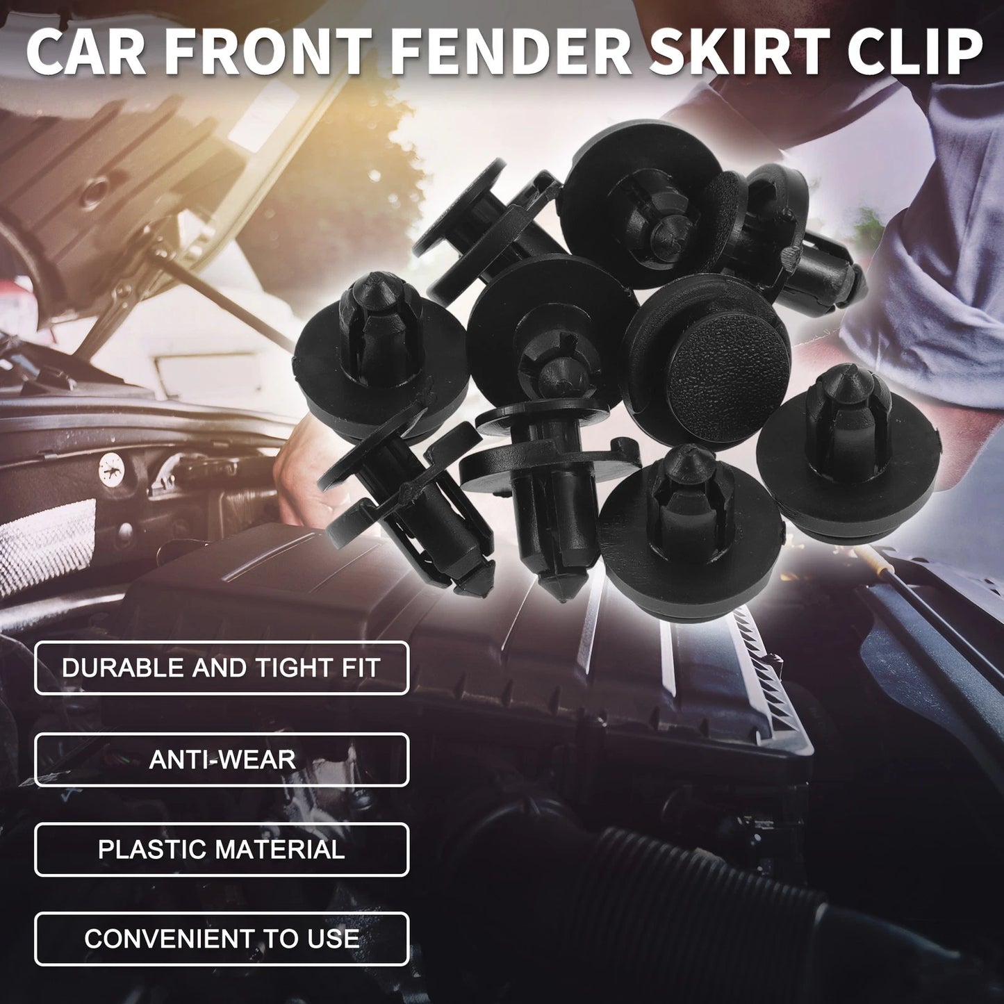 Front Fender Skirt Clip 10 x for Infiniti FX50/M35h (2009-2013)