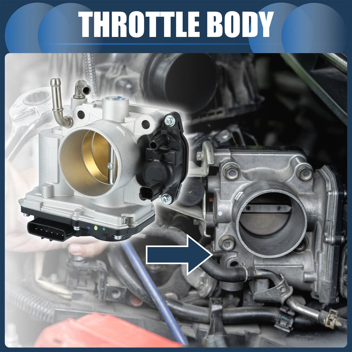 Throttle Body Actuator for Honda Civic 1.8L L4 Gas (2012-2015)