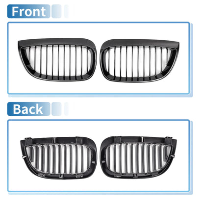 Front Upper Bumper Grille for BMW 1 Series E87 (2003-2007) Gloss Black