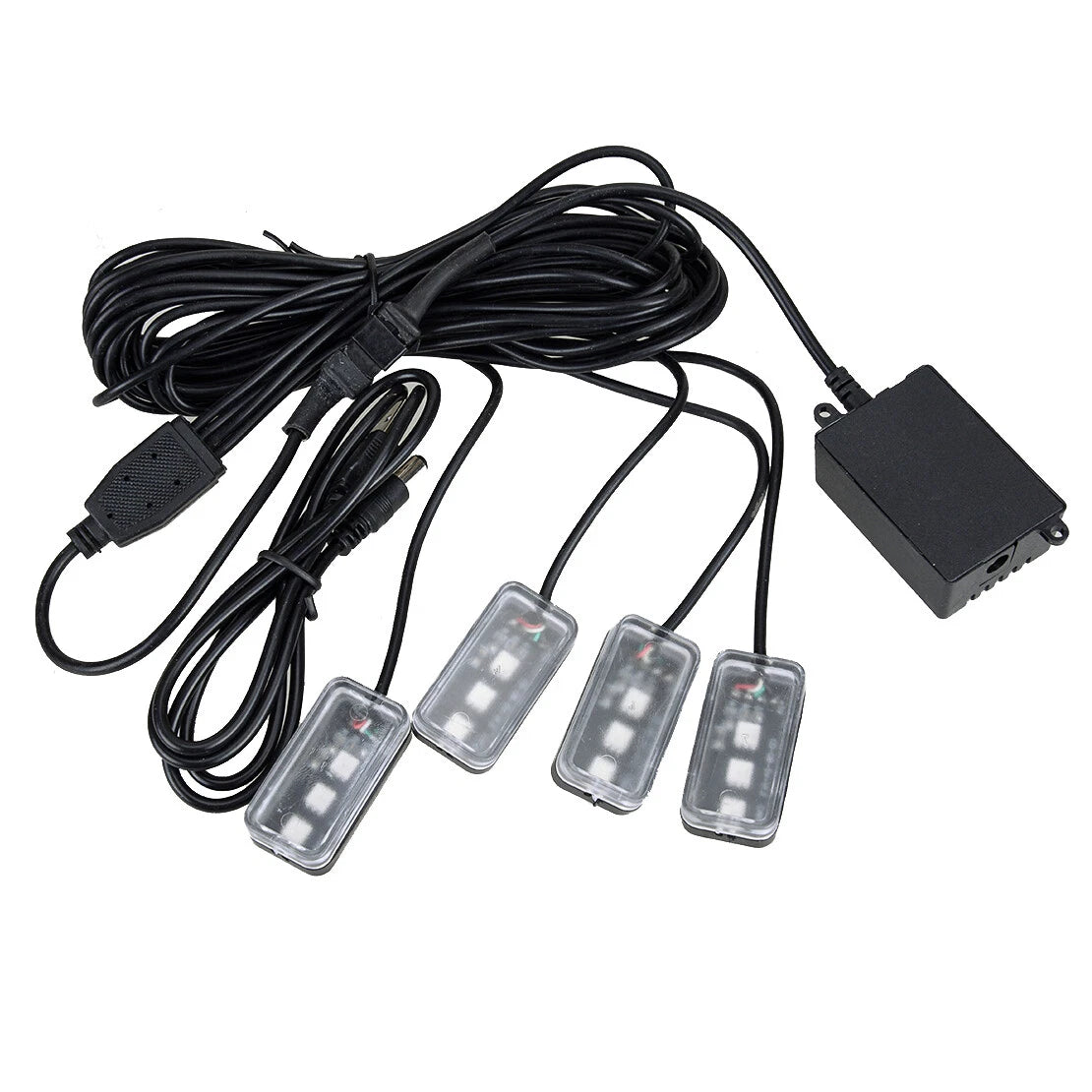 1 RGB USB LED Light Strip Interior Atmosphere Lamp for Car