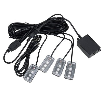 1 RGB USB LED Light Strip Interior Atmosphere Lamp for Car