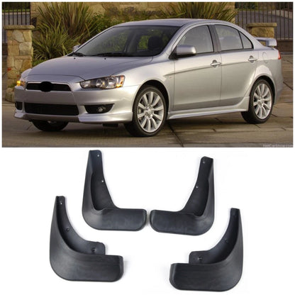 Mud Flaps Splash Guards for Mitsubishi Lancer ES DE Sedan (2008-2017)