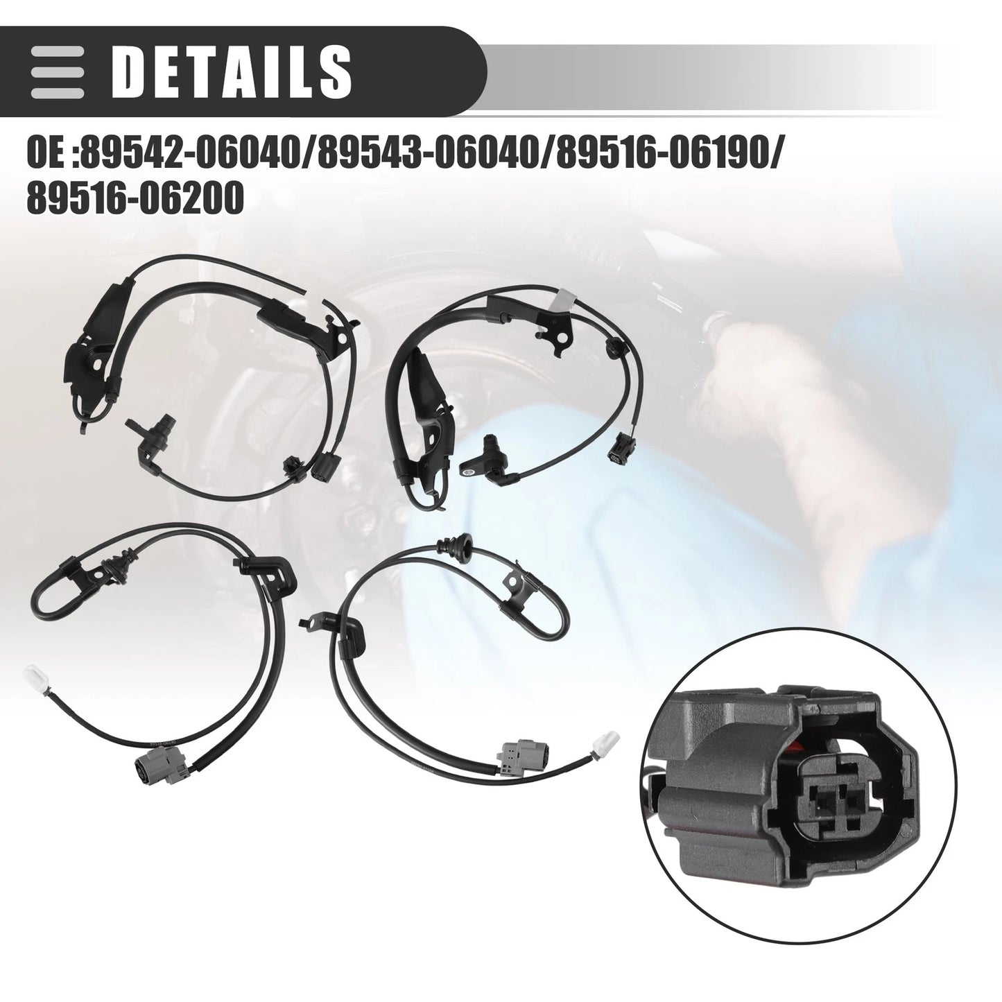 ABS Wheel Speed Sensors Set for Toyota Avalon (2013-2018)