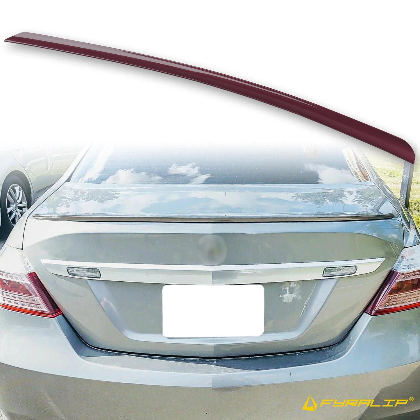 R540P Red Boot Lip Spoiler for Honda RL KB2 Sedan (2009-2012)