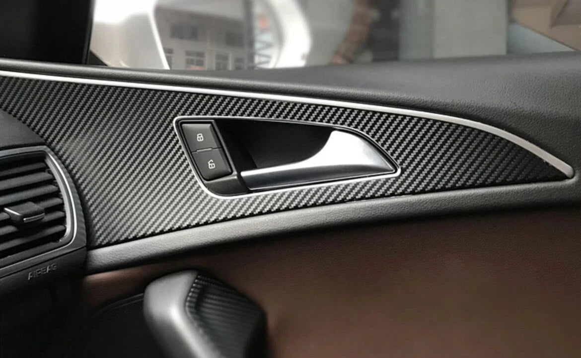 5D / Carbon Fiber / Interior Trim Stickers for Audi A6 C7 (2012–2018)