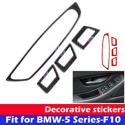 Carbon Fiber LHD Window Switch Cover for BMW F10 5 Series (2011-2017)