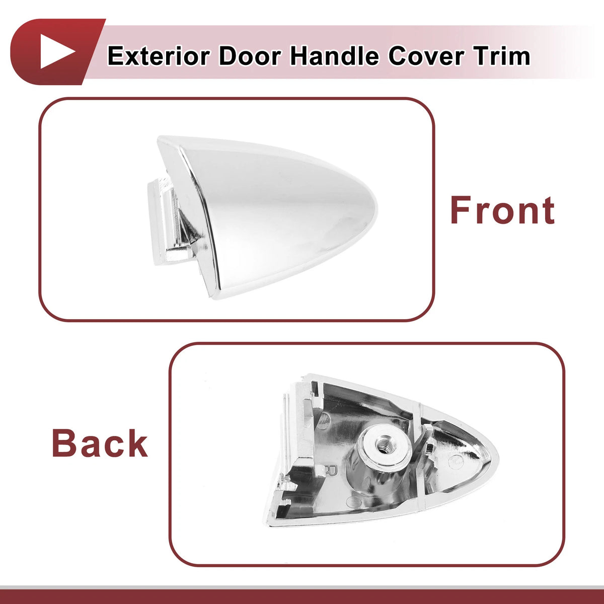 Exterior Door Handle Cover Trim for Lexus LS460 (2007-2017) Silver Tone