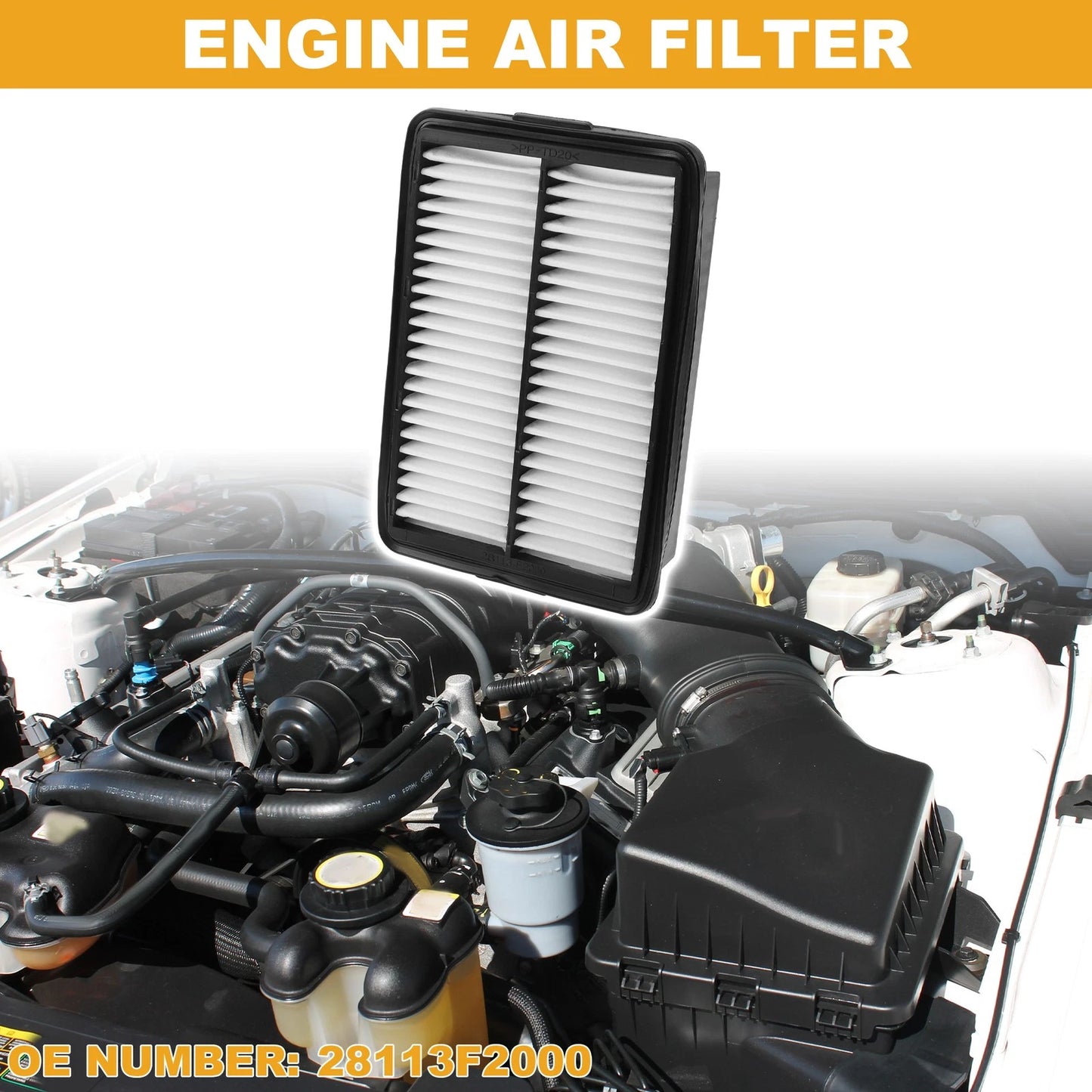 Engine Air Filter for Kia Forte 1.6L 2.0L (2019-2024) 1 Pc