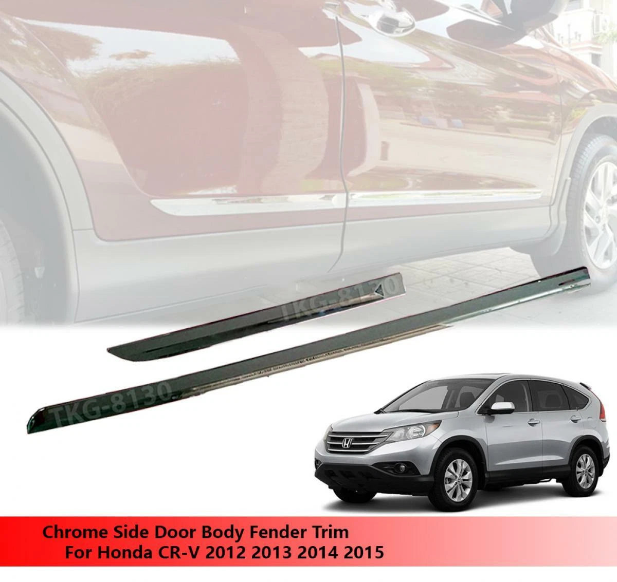 Chrome Side Door Trim for Honda CR-V (2012-2015)