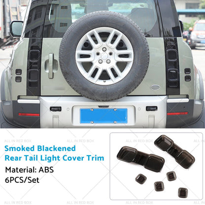 Smoked Rear Tail Light Covers for Land Rover Defender 90 110 (2020-2022)