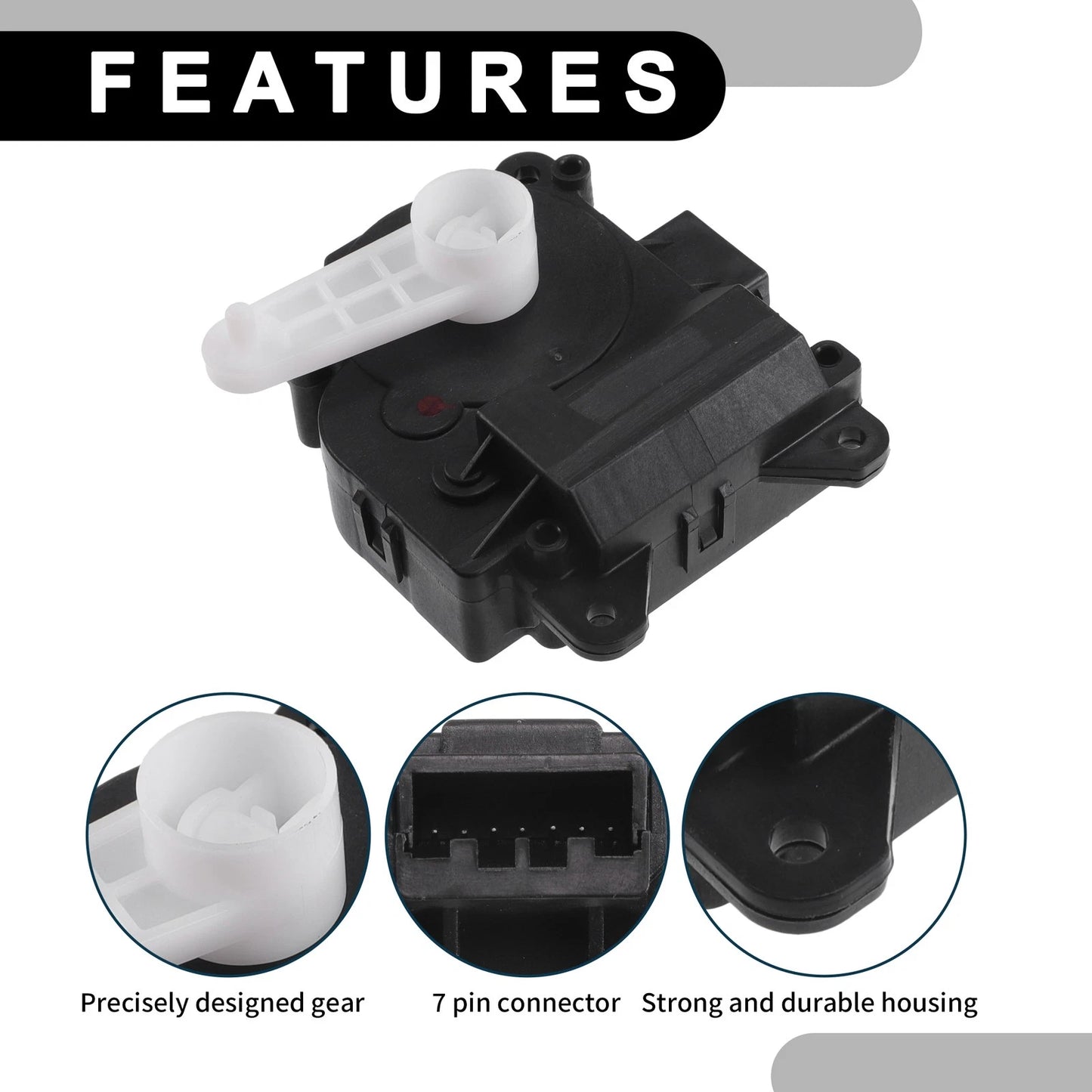 2 x No.7T4Z19E616C HVAC Heater Blend Door Actuator for Lincoln MKX (2007-2015)