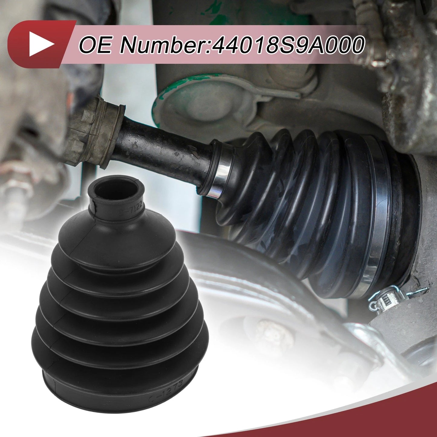 Outer CV Joint Boot Kit with Clamps for Honda CR-V (1999-2006)