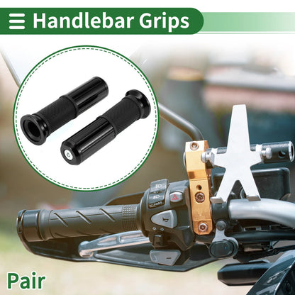 Hand Grips / 7/8" 22mm / Aluminum Alloy Black for Motorcycle