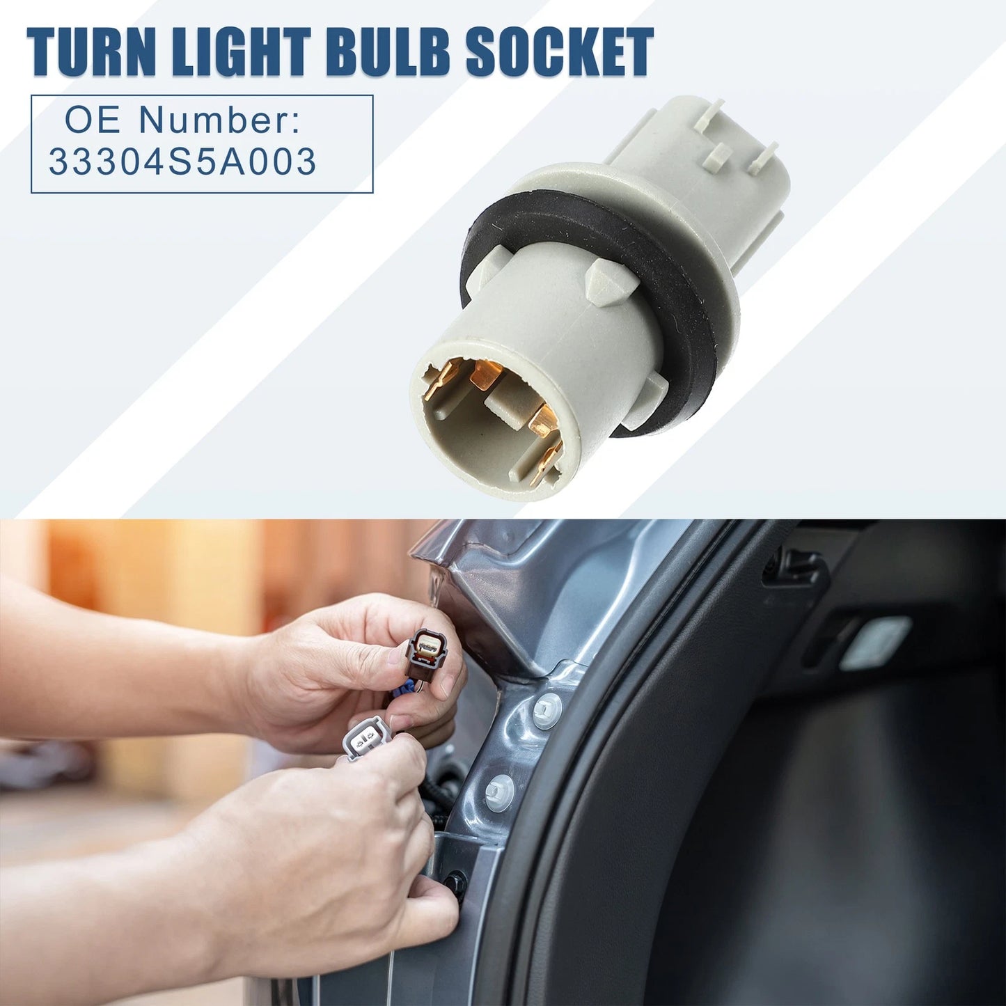 Light Bulb Socket for Honda CR-V 2015-2016 () Gray