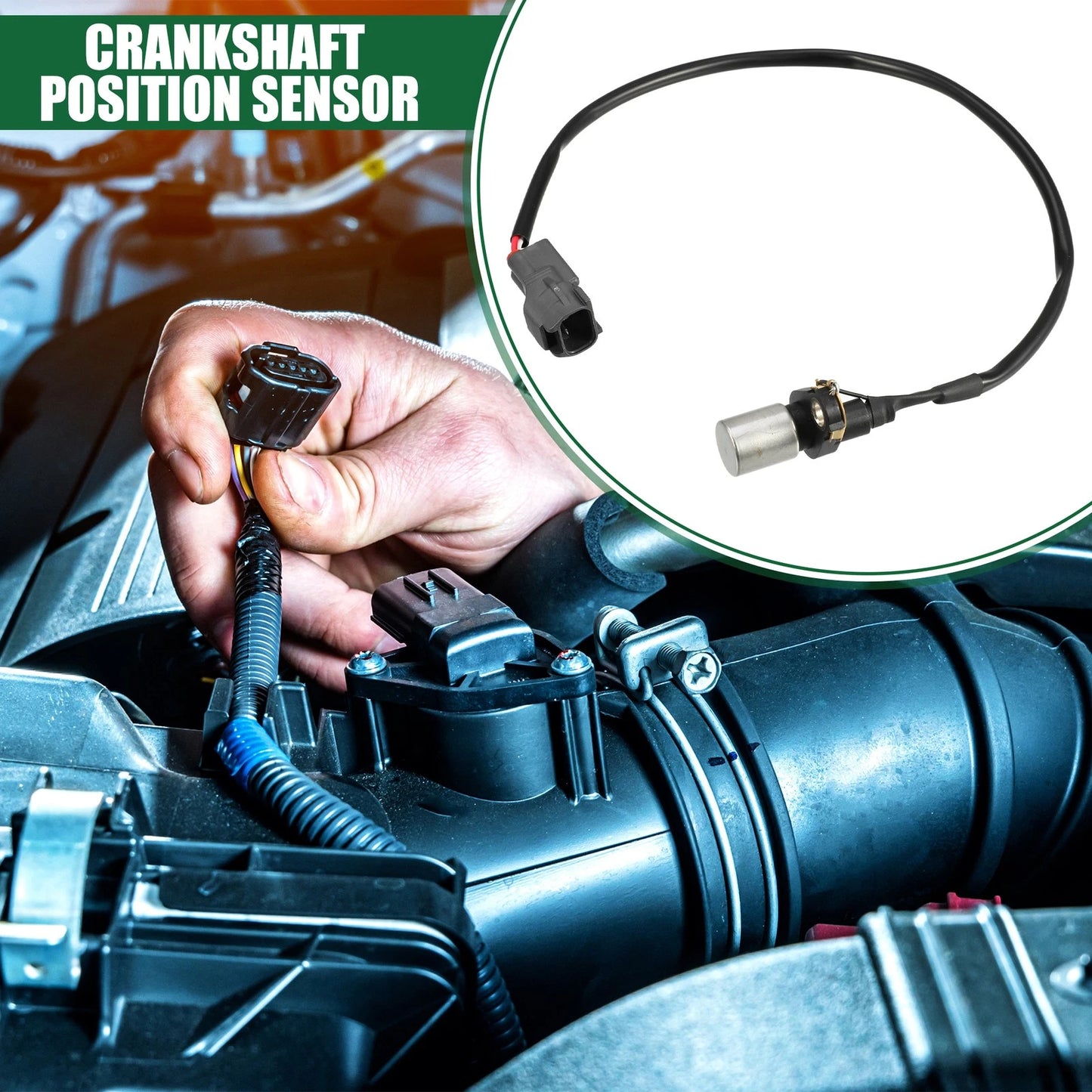 Engine Crankshaft Position Sensor for Toyota Supra ABS Black