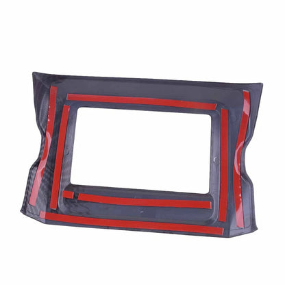 Carbon Fiber Navigation Panel Cover Trim for Jeep Wrangler JL JLU (2018-2023)