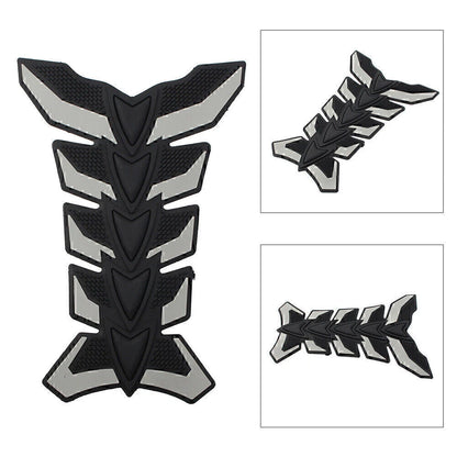 3D Fish Bone Gas Fuel Oil Tank Pad Decal Sticker for Universal Motorbike