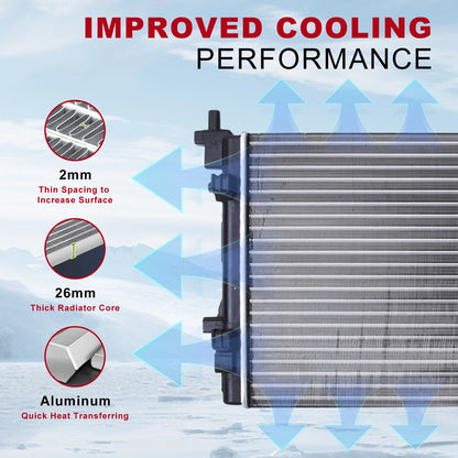 Engine Cooling Radiator for Audi A1, Skoda Roomster (2008-2018)
