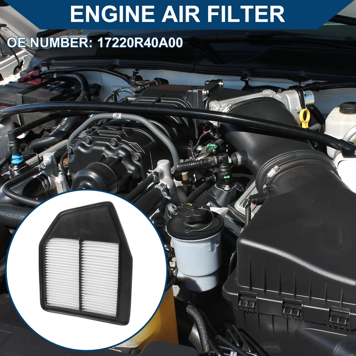 Engine Air Filter for Honda Crosstour 2.4L (2012-2015) 1 Pcs