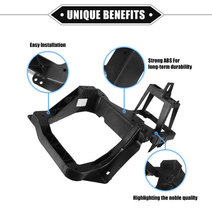 Left Headlight Bracket for Jeep Cherokee 2014-2018 Durable Plastic Black