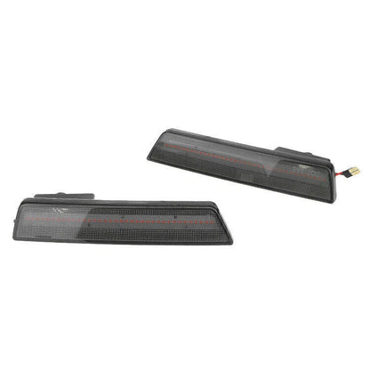 Smoked Red LED Rear Side Marker Lights for 2008-2014 Dodge Challenger (08-14)