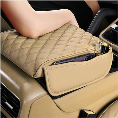 Beige Center Console Armrest Box Cover for Car