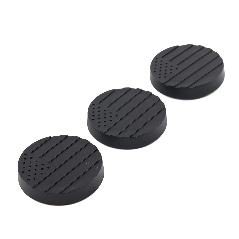 3 x Lock Door Key Hole Socket Cover Trim for Jeep Wrangler TJ JK JL JT