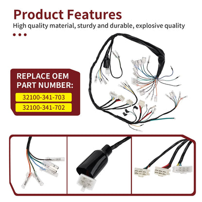 Main Wire Harness for Honda CB750 K Series (73-75)